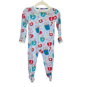 Magnetic Me Footie Toddler Baby 3-6 infant Blue Red Wake Me Up Before You Cocoa